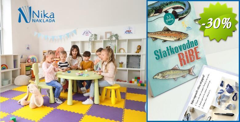 Slatkovodne ribe - edukativne kartice o ribama hrvatskih rijeka i jezera koje potiču dječju znatiželju, razmišljanje, logiku i grafomotoriku u izdanju Naklade Nika