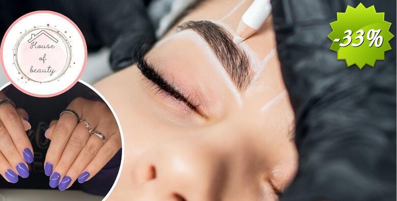 Paket usluga: trajni lak, maska za ruke i brow lift ili bojanje obrva u salonu House of Beauty by Gabriela