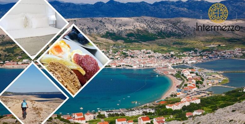 Vikend proljetni odmor na otoku Pagu - 2 ili 3 noćenja s doručkom za 2 osobe u Boutique hotelu Intermezzo 4* uz najam bicikla ili štapova za nordijsko hodanje