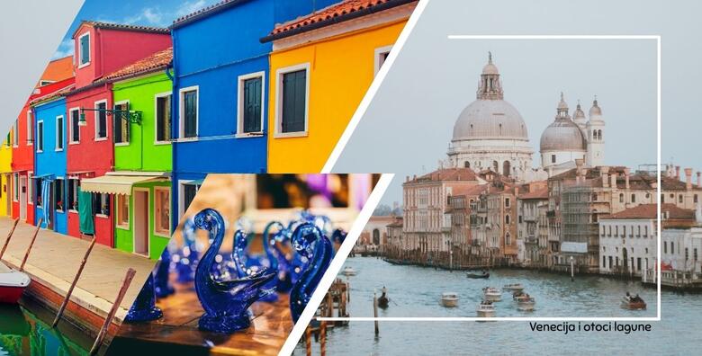 VENECIJA I OTOCI LAGUNE - posjetite otoke Burano i Murano te se prepustite šarmu Venecije, gradu ljubavi i karnevala