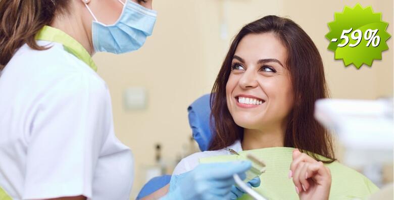 Izbjeljivanje zubi LED lampom (Zoom tehnologija), čišćenje kamenca, poliranje i pjeskarenje zubi uz pregled u Ordinaciji dentalne medicine Martina Stublić