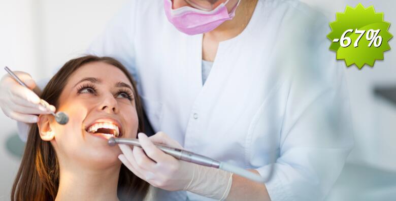 Čišćenje zubnog kamenca s poliranjem i pjeskarenje uz besplatan pregled i očitavanje ortopana u Ordinaciji dentalne medicine Maja Parlov