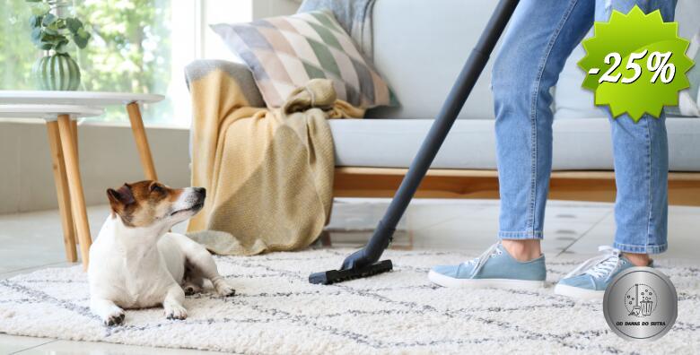 Osvježite svoj dom uz čišćenje i pranje tepiha ili tepisona veličine do 4 m2 sa odvozom i dovozom uz obrt Od danas do sutra