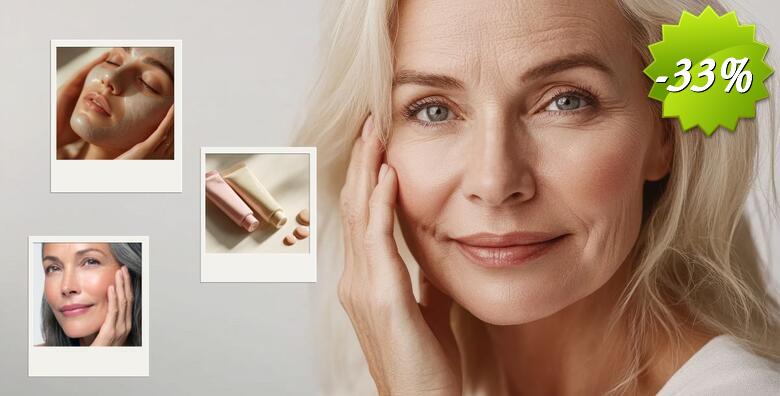 Njega umorne kože lica sa tamnim podočnjacima - tretman za ublažavanje znakova umora na licu i tamnih podočnjaka u trajanju od 60 min