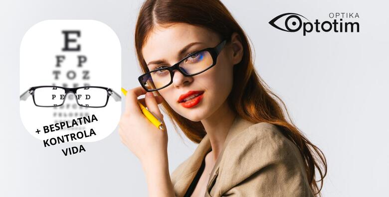 SAMO KOD NAS! Kompletne dioptrijske naočale + BESPLATNA kontrola vida u Optici Optotim