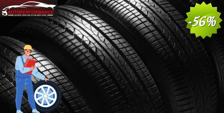 Zamjena i balansiranje guma s čeličnim felgama od 13 do 16 cola u automehaničarskoj radionici Auto Performance