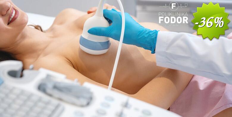 ULTRAZVUK DOJKI u Poliklinici Fodor uz odmah gotove nalaze + gratis UZV pazušnih jama