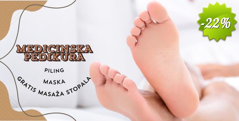 Medicinska pedikura s maskom i pilingom stopala u Kozmetičkom salonu Noa