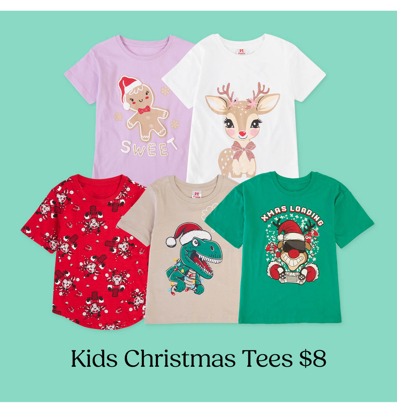 Kids Christmas Tees $8