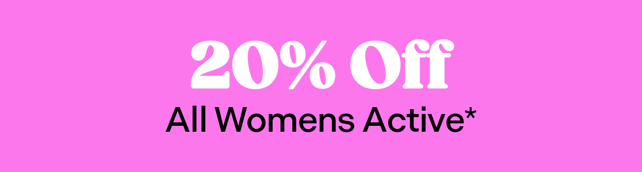 20% Off All Womens Active