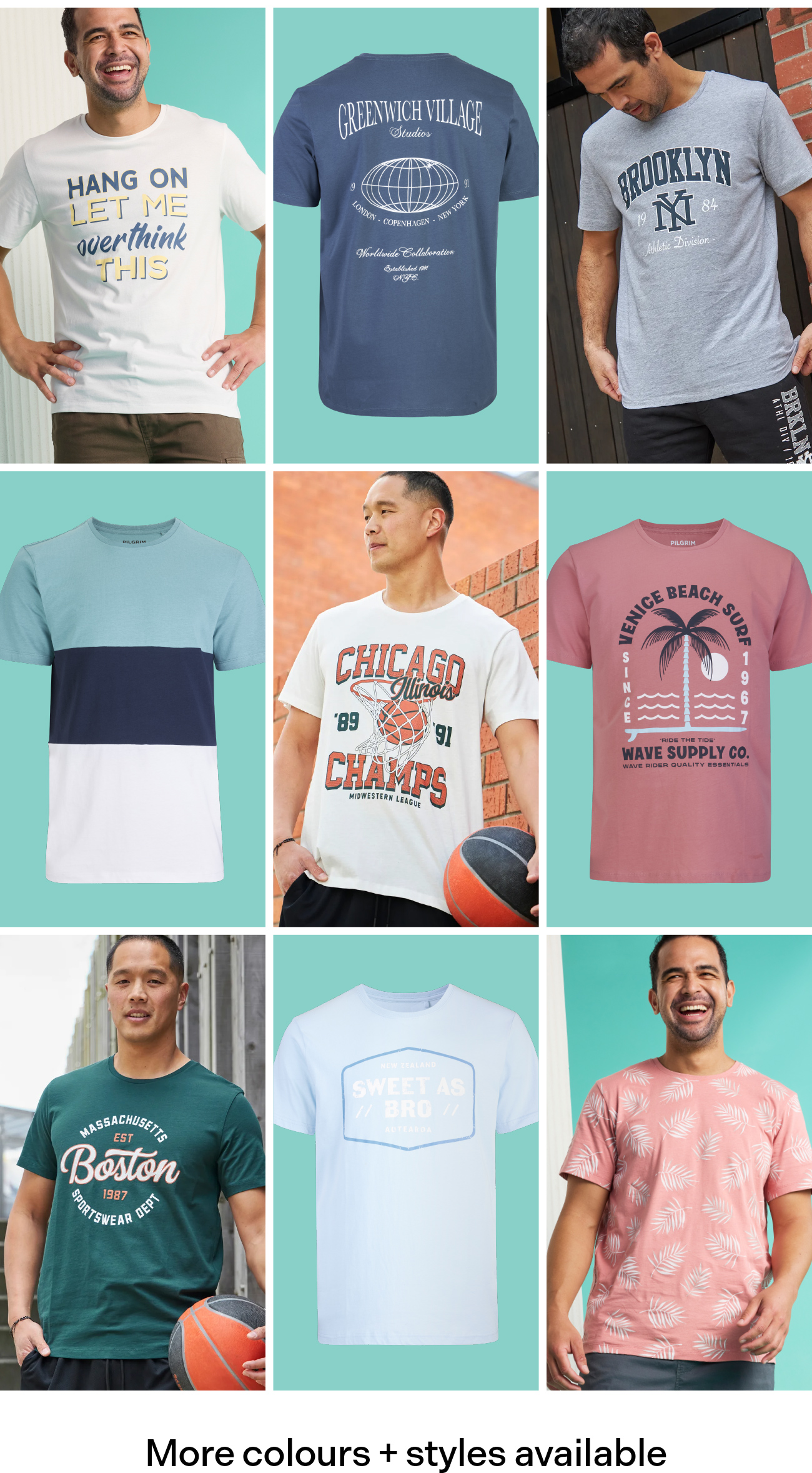 Mens Printed Tees 2 for $25