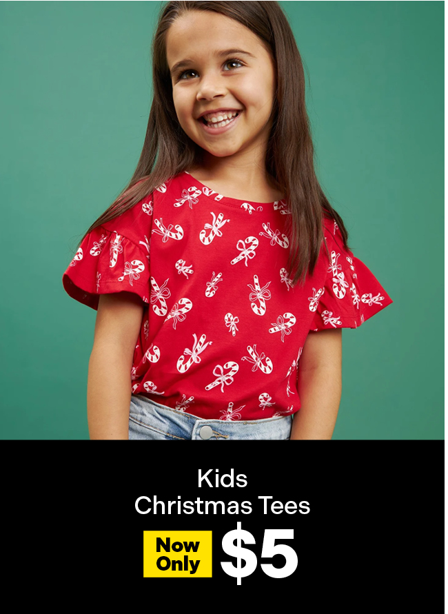 Kids Christmas Tees Now $5