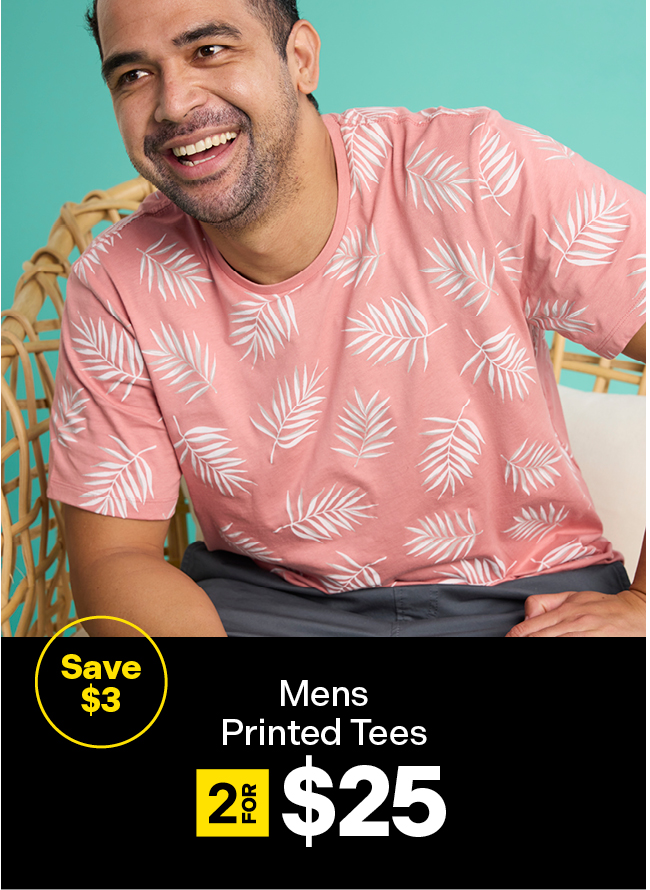 Men's Printed Tees 2 for $25