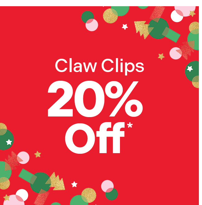 Claw Clips 20% Off