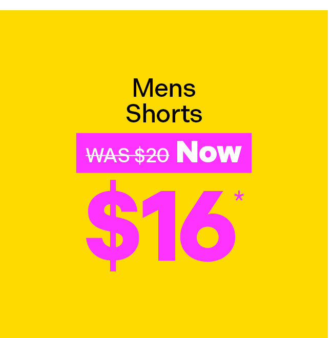 Mens Shorts Now $16