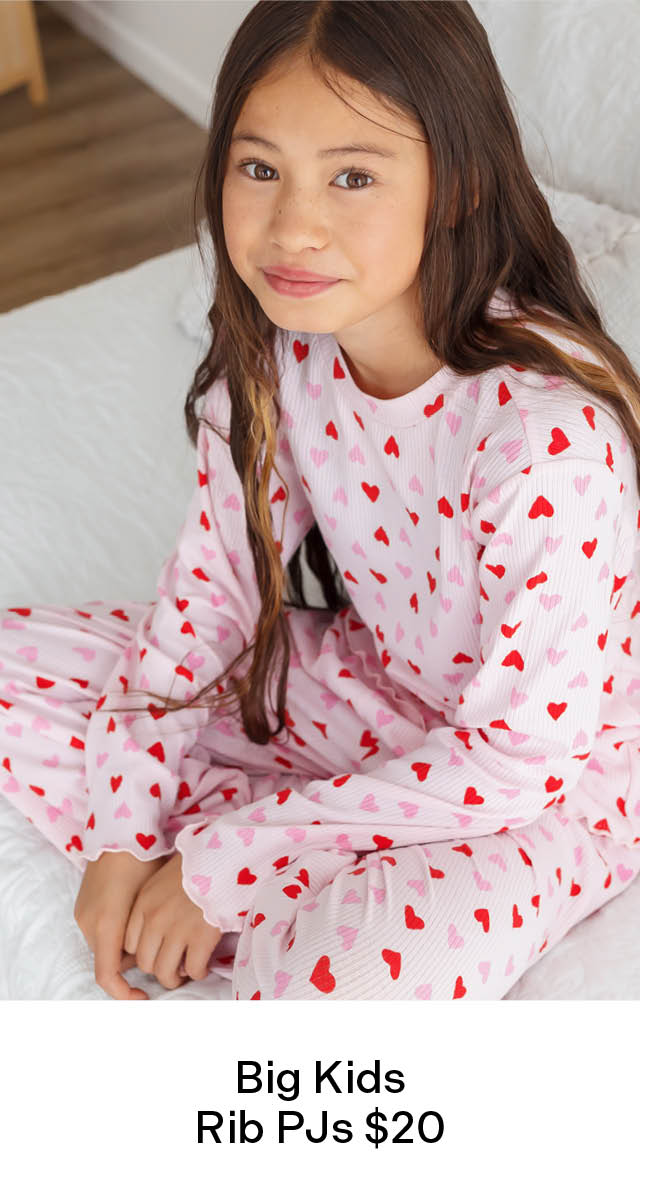 Big Kids' Rib PJs $20