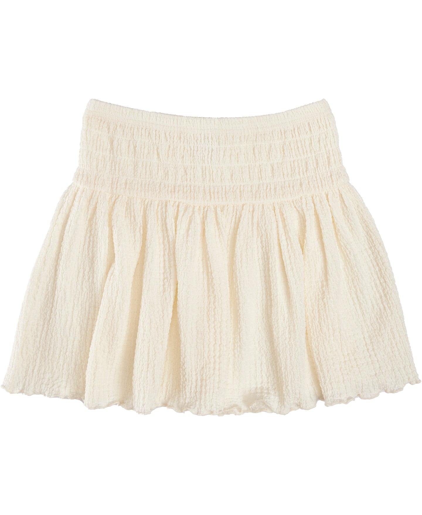 Kids' Crinkle Knit Shirred Skirt