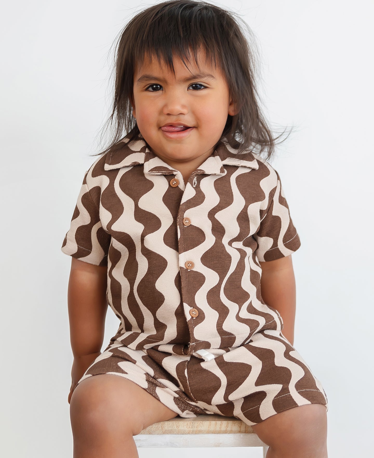 Babies' Textured Cotton Knit Set