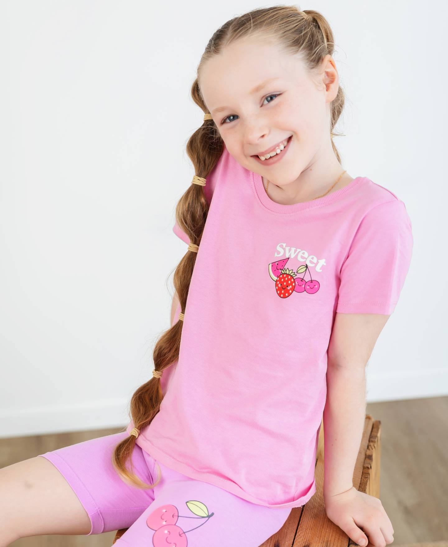 Little Kids' Short Sleeve Front & Back Print Tee
