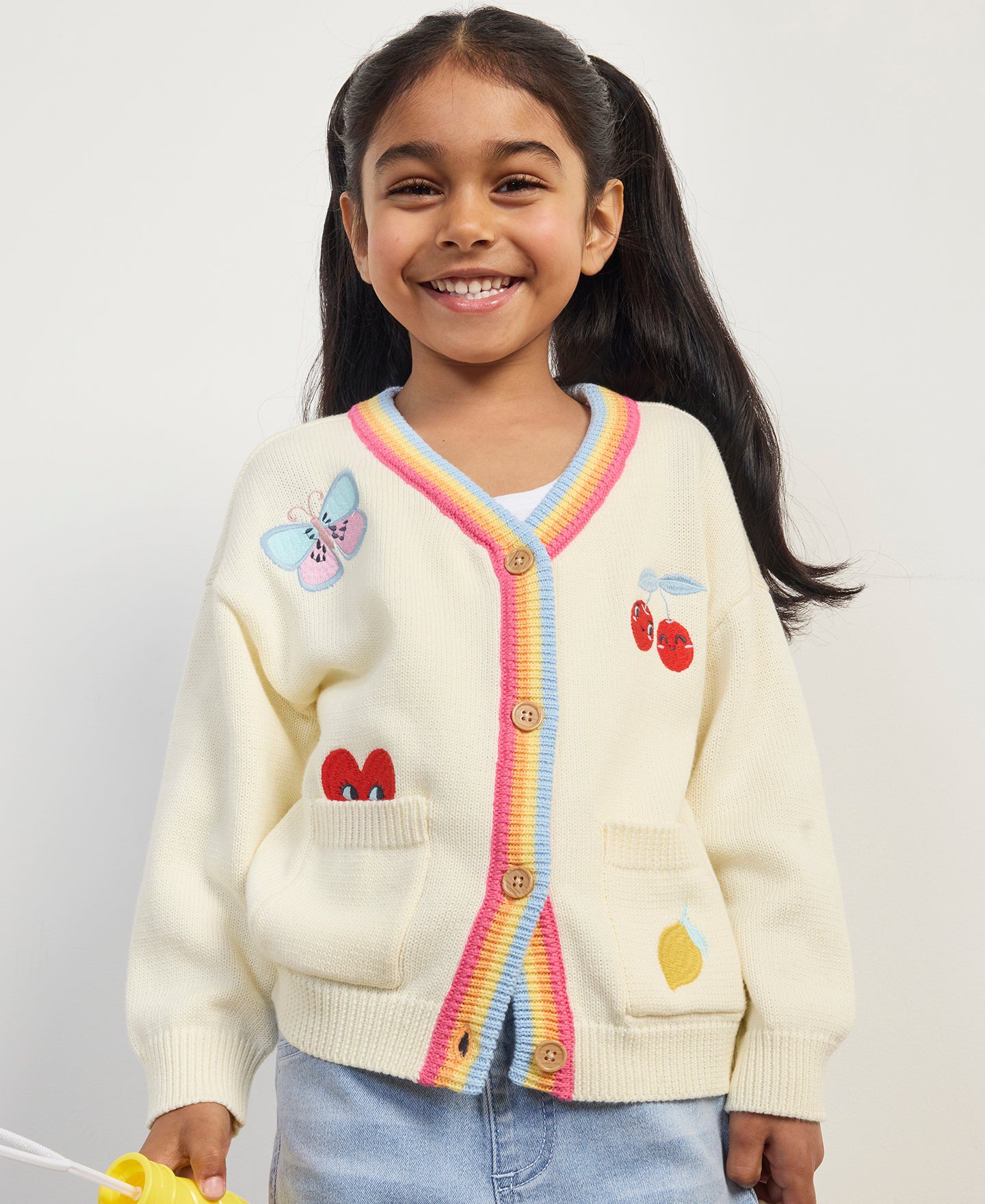 Little Kids' V Neck Cardigan