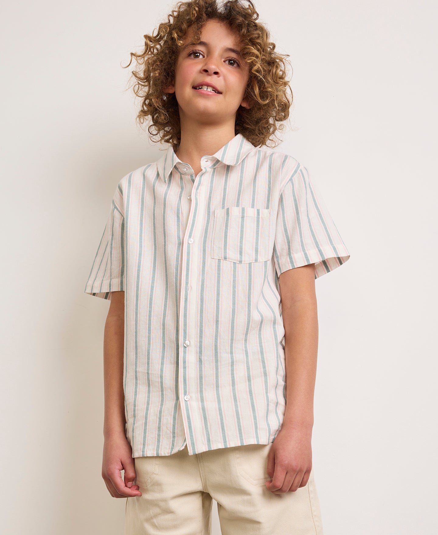 Kids' Short Sleeve Mini Me Stripe Shirt