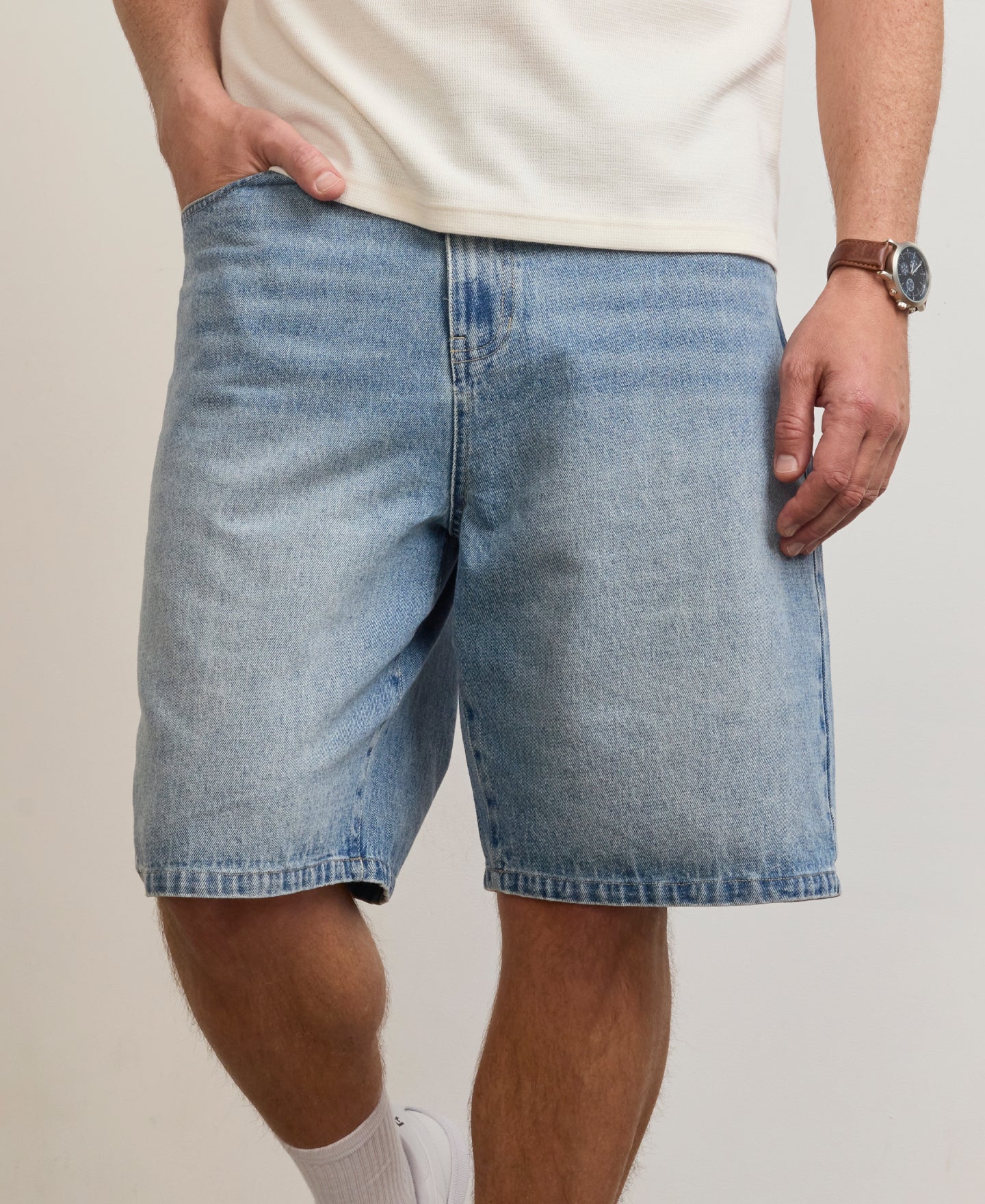 Men's Relaxed Denim Shorts