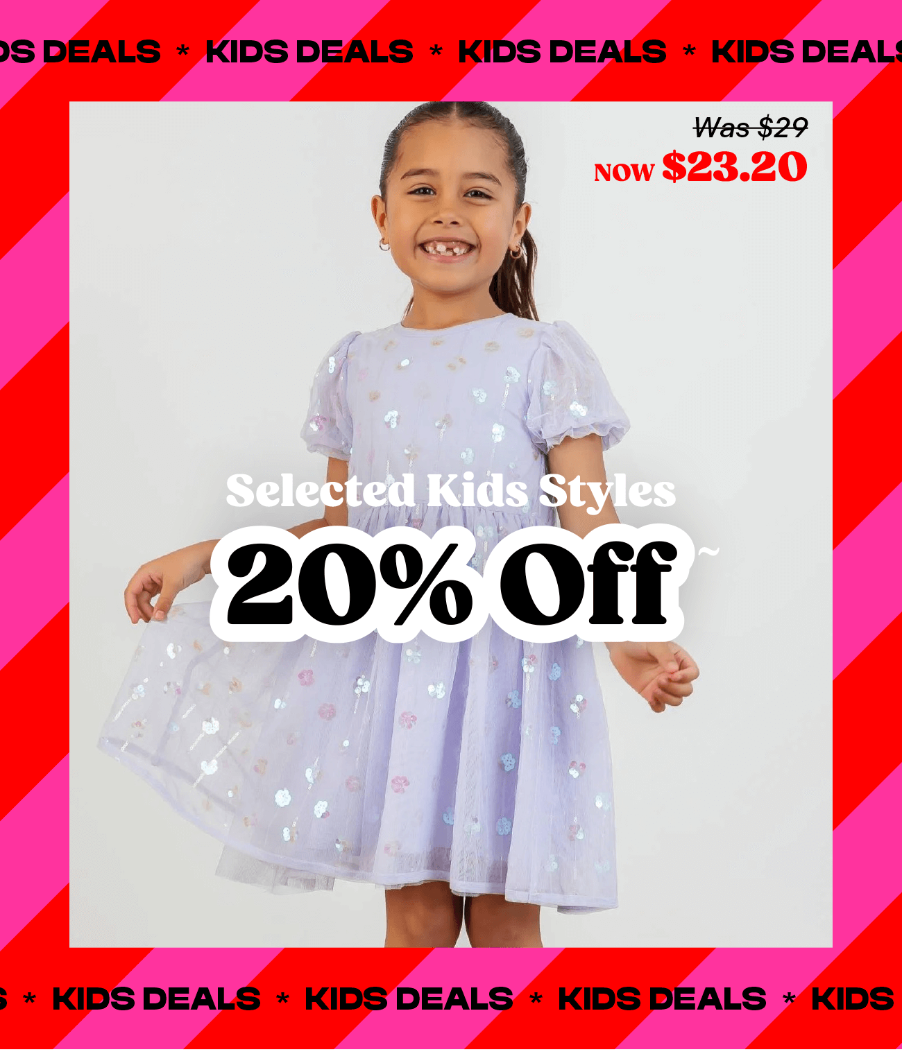 Selected Kidswear 20% off
