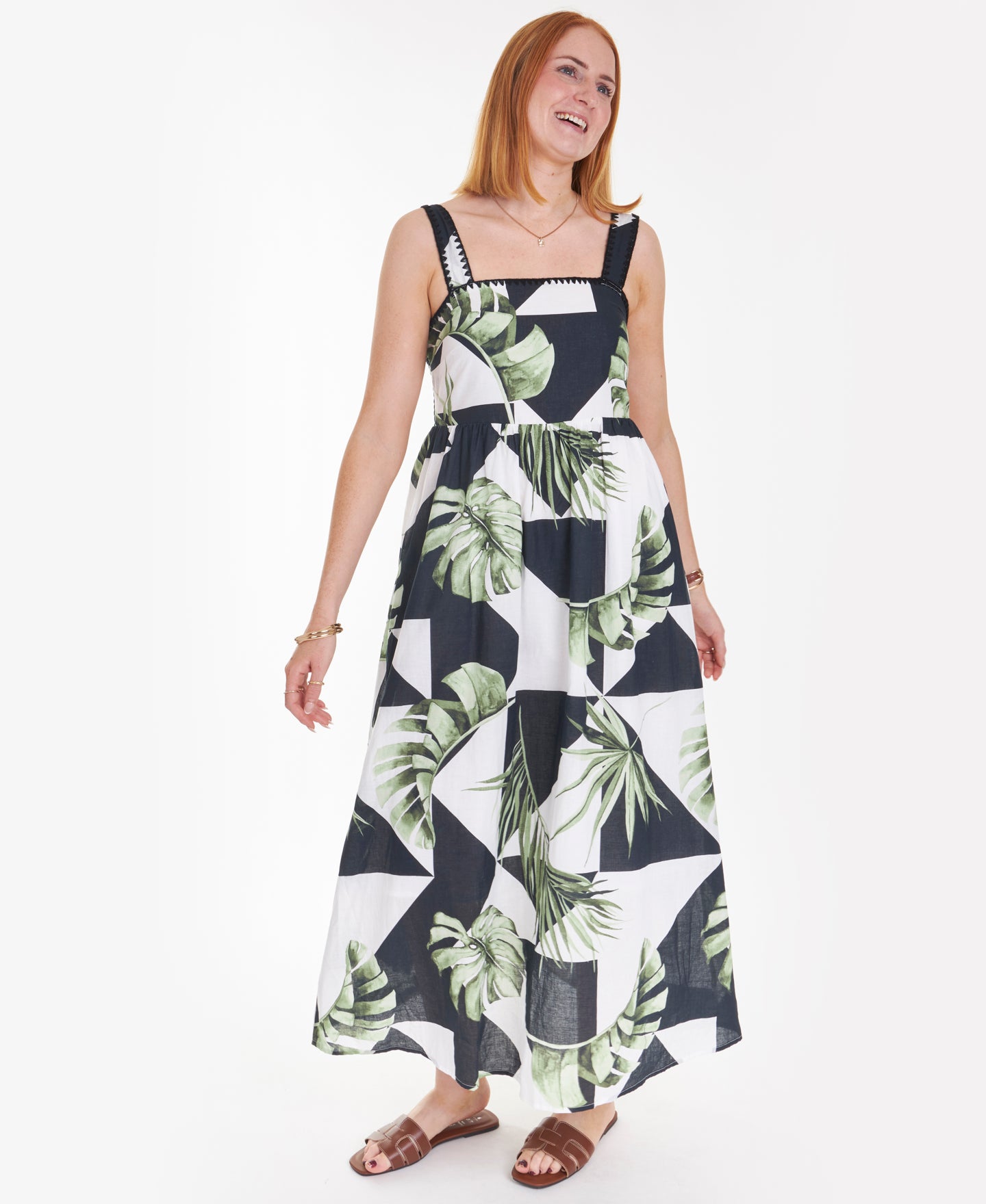 Women's Pleat Detail Maxi Dress