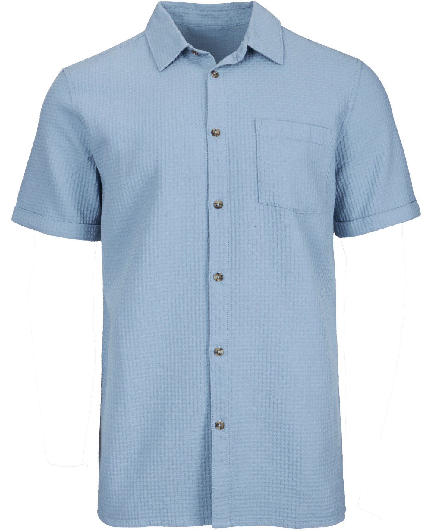Men's Short Sleeve Dobby Texture Shirt
