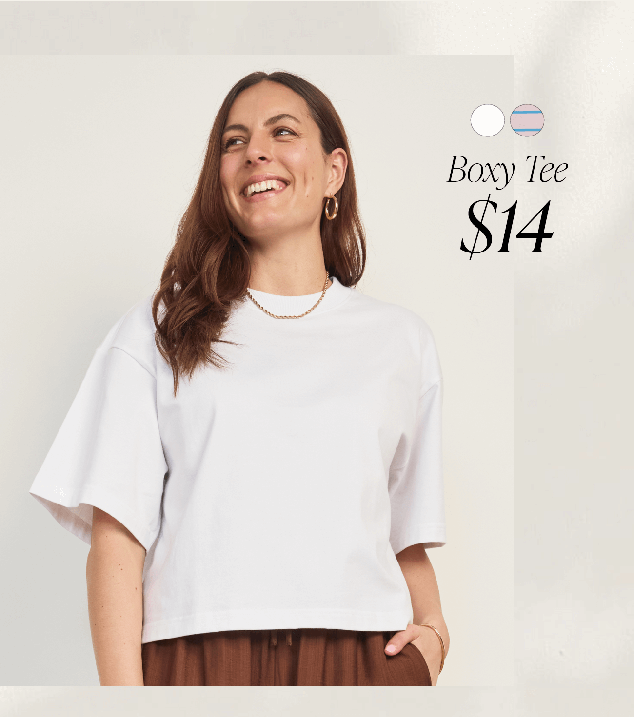Women's Boxy Tee $14