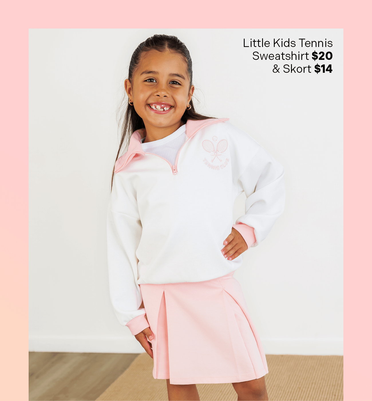 Tennis Sweatshirt & Skirt