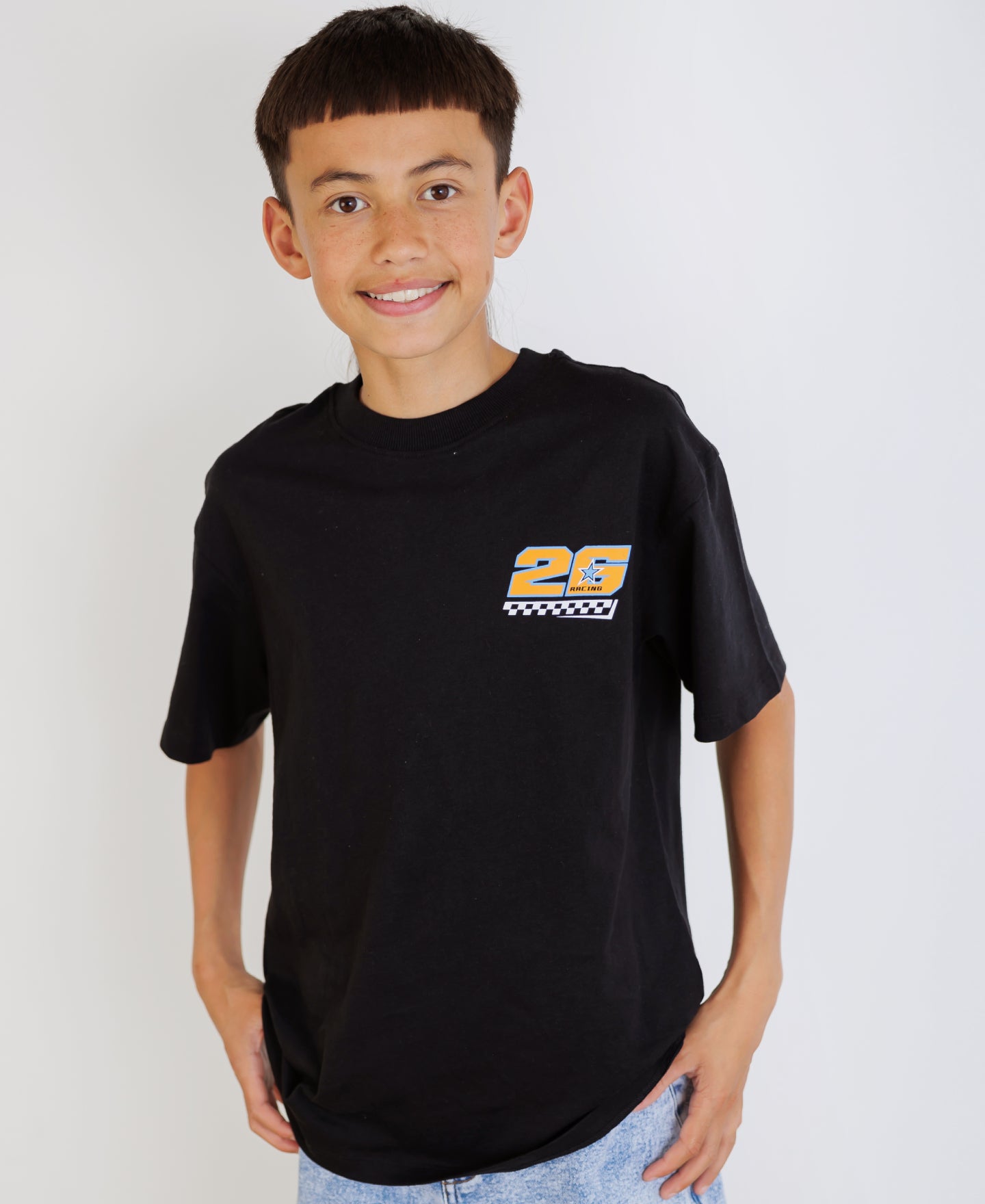 Kids' Short Sleeve Front & Back Print Tee