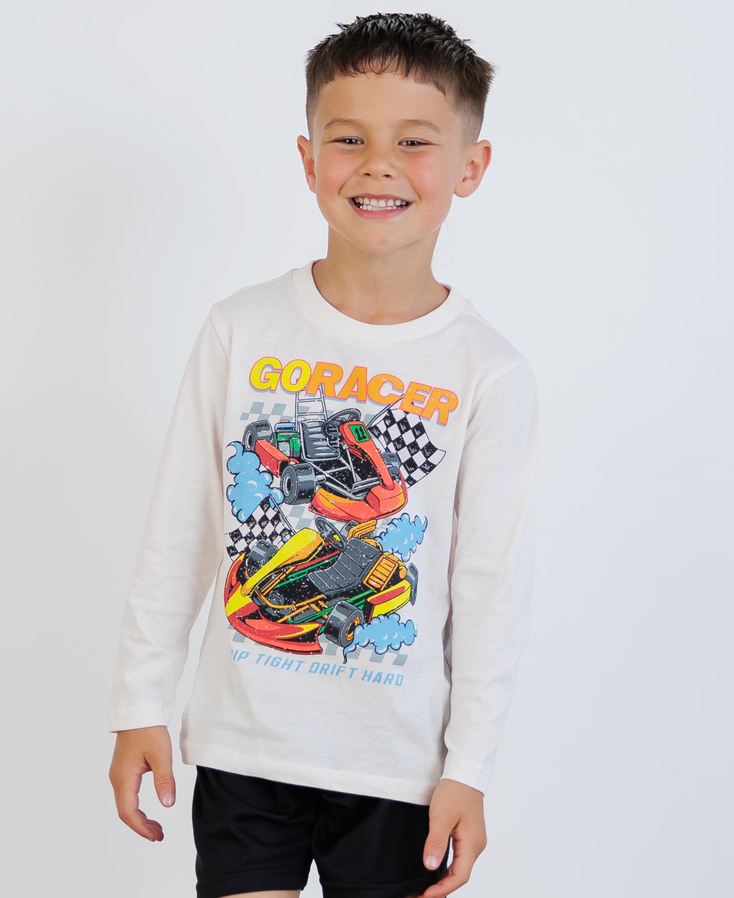 Little Kids' Long Sleeve Print Tee