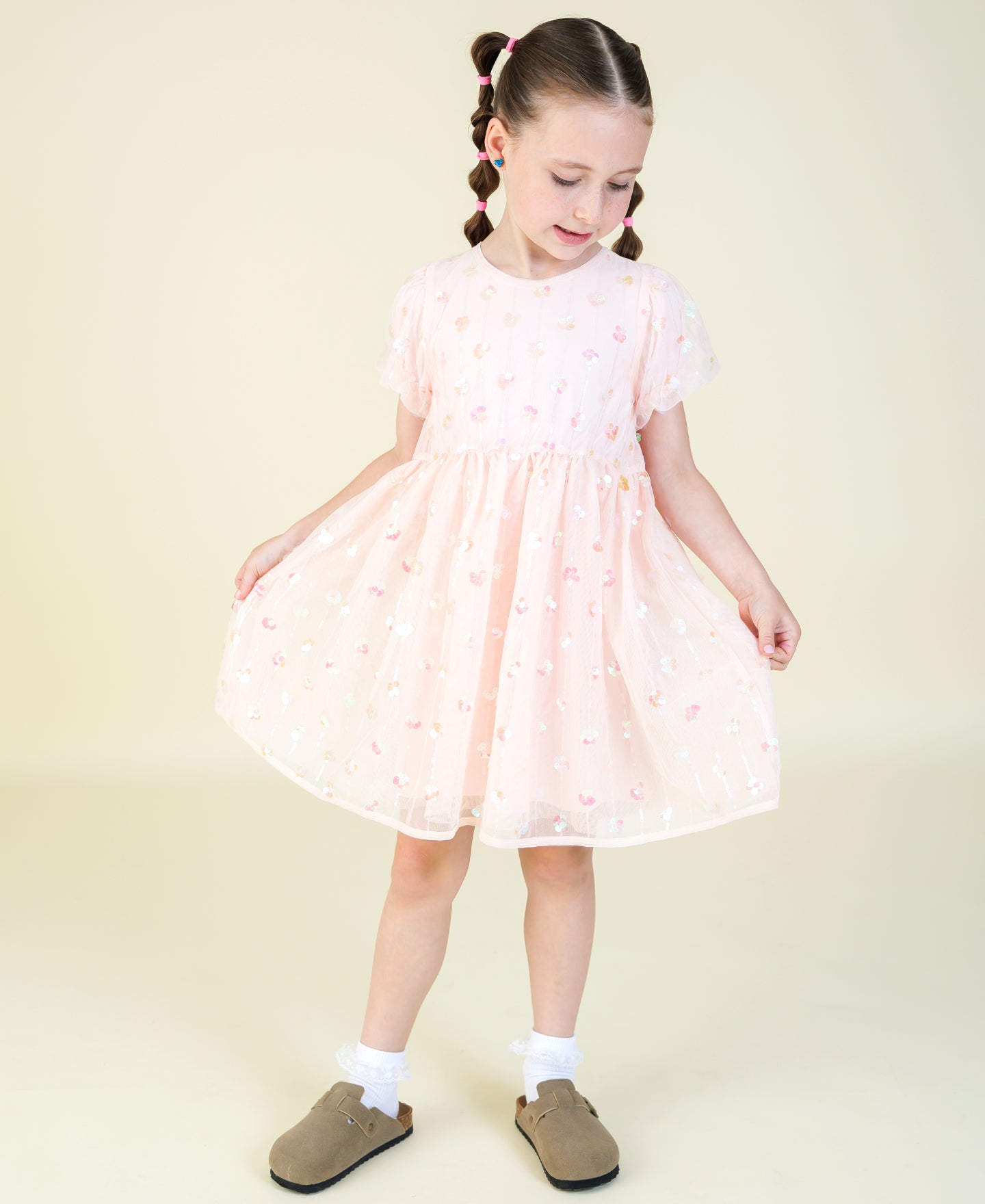 Little Kids' Sequin Tulle Dress