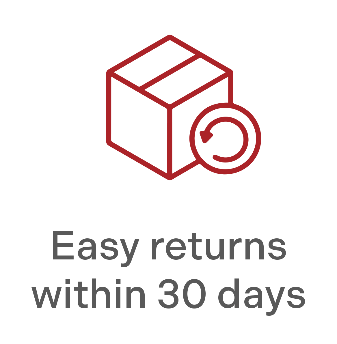 Easy returns within 30 days