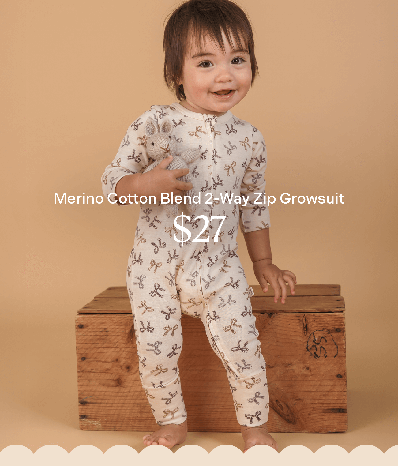 Baby Merino Growsuit