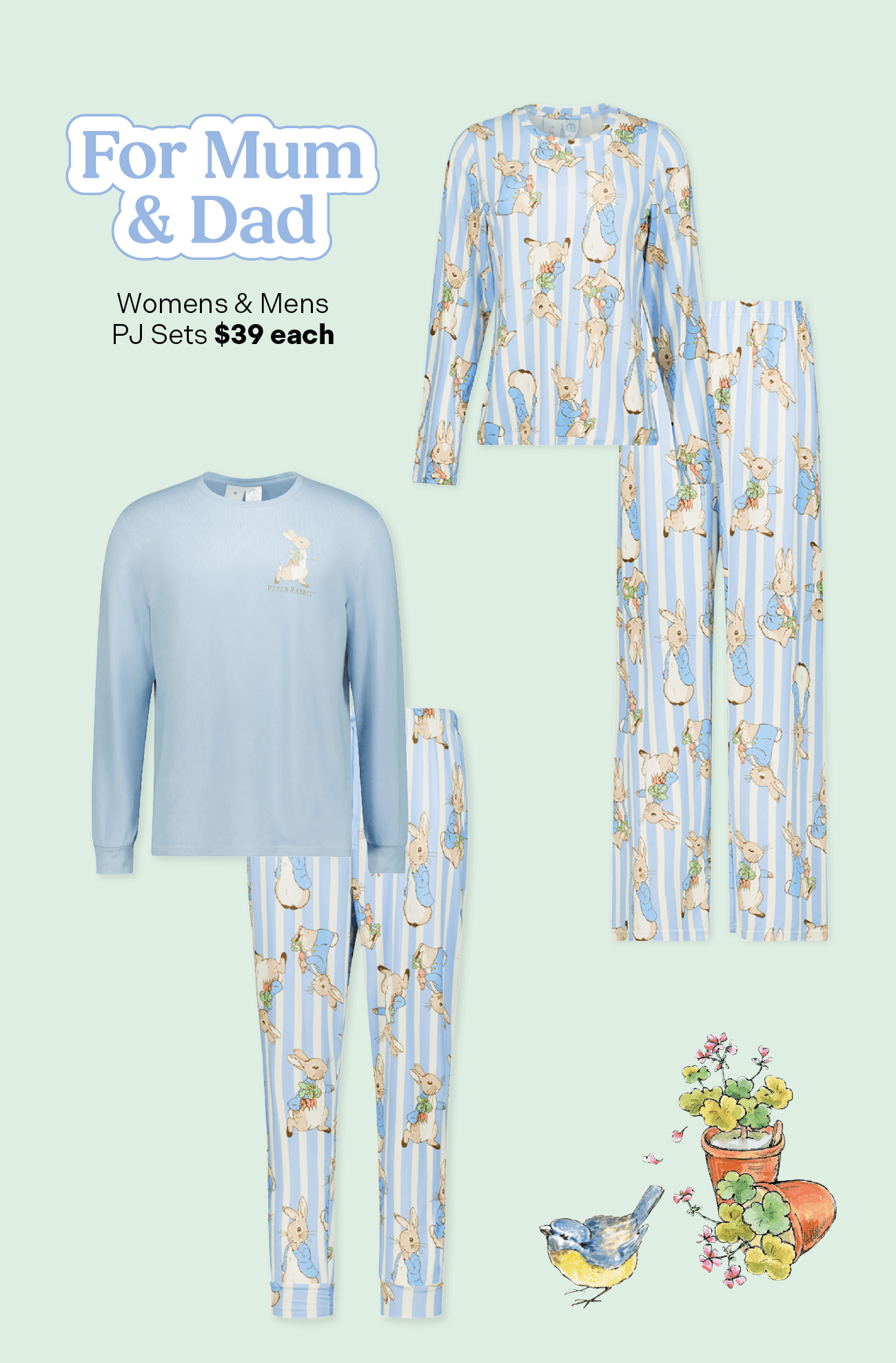 Peter Rabbit Matching PJs