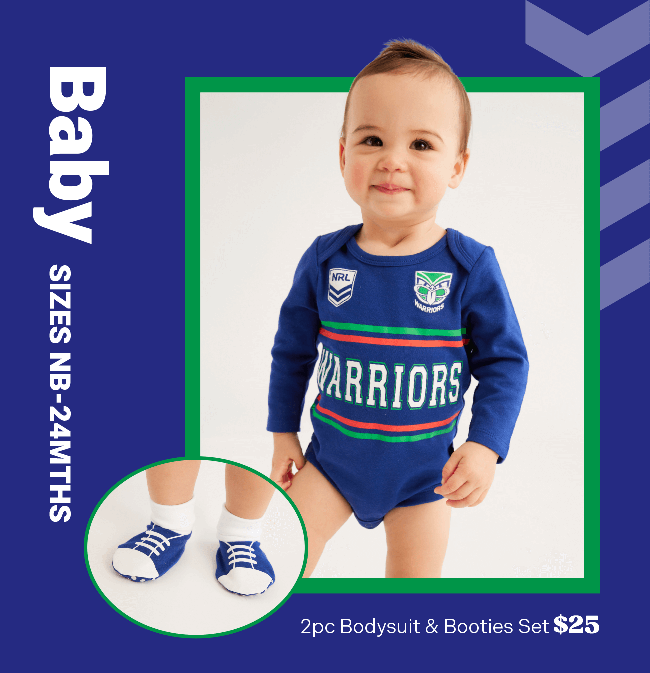 Baby NRL Warriors Fan Gear
