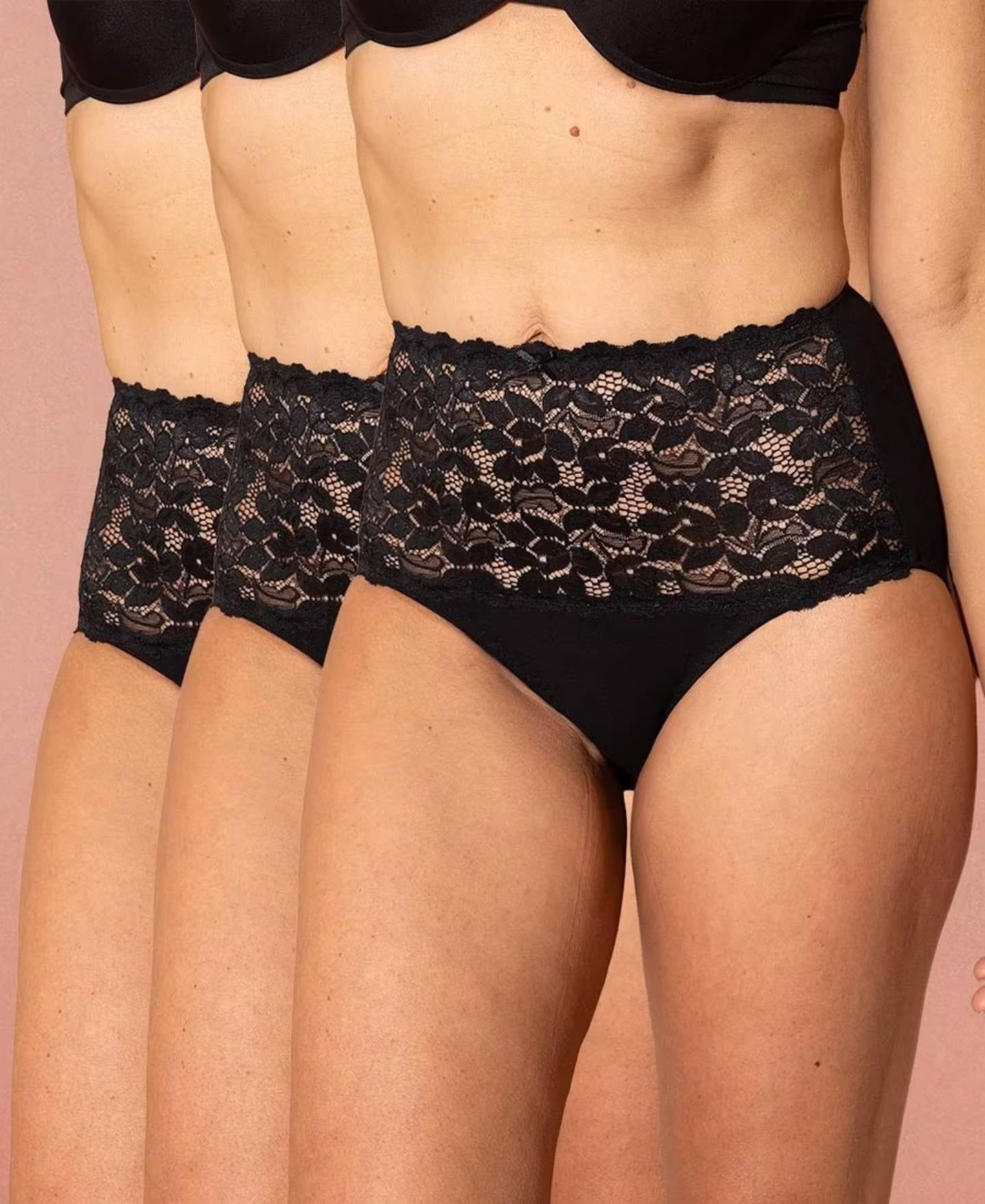 Women's 3 Pack Favourite Lace Full Brief