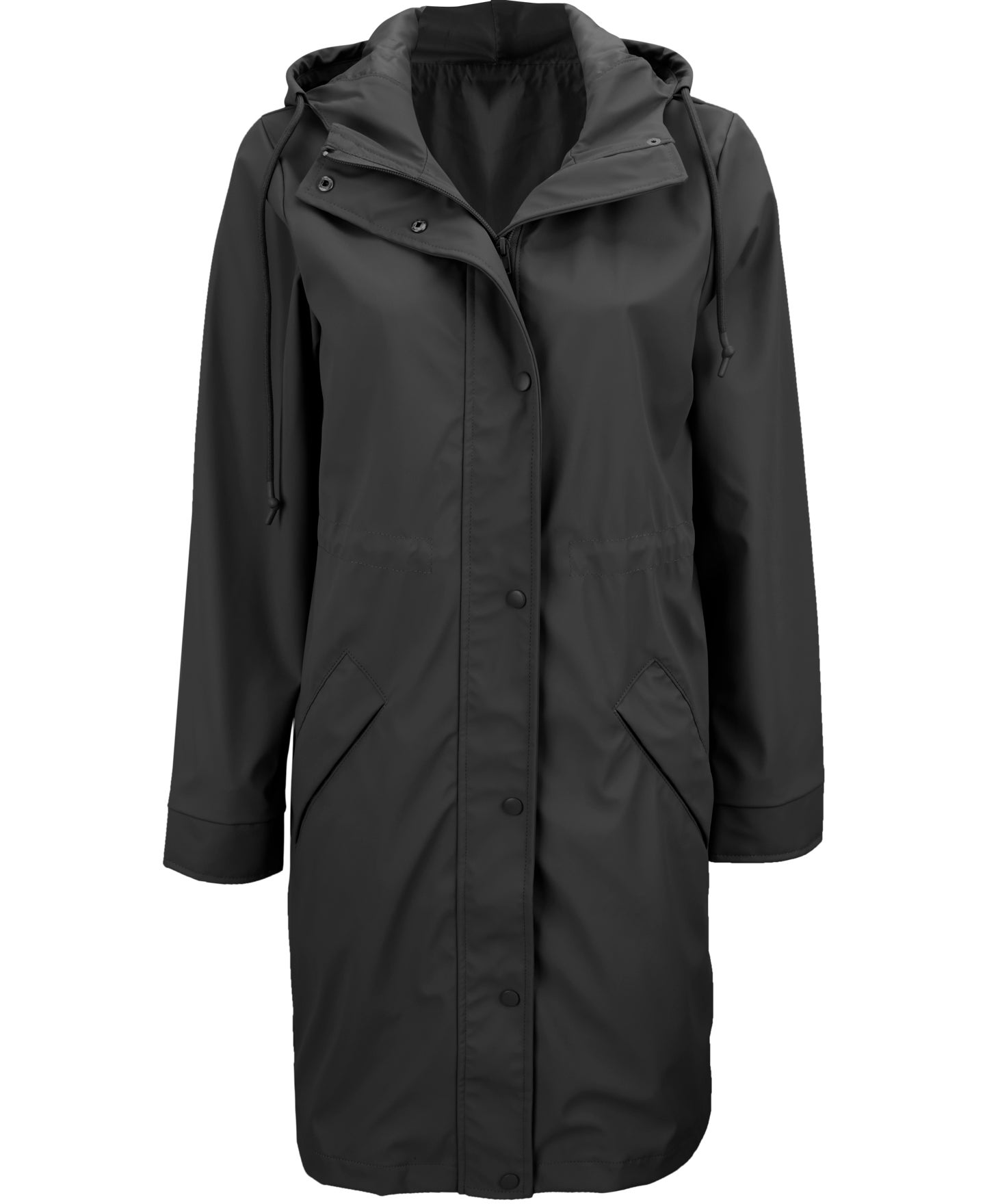 Women's Longline Hooded Raincoat