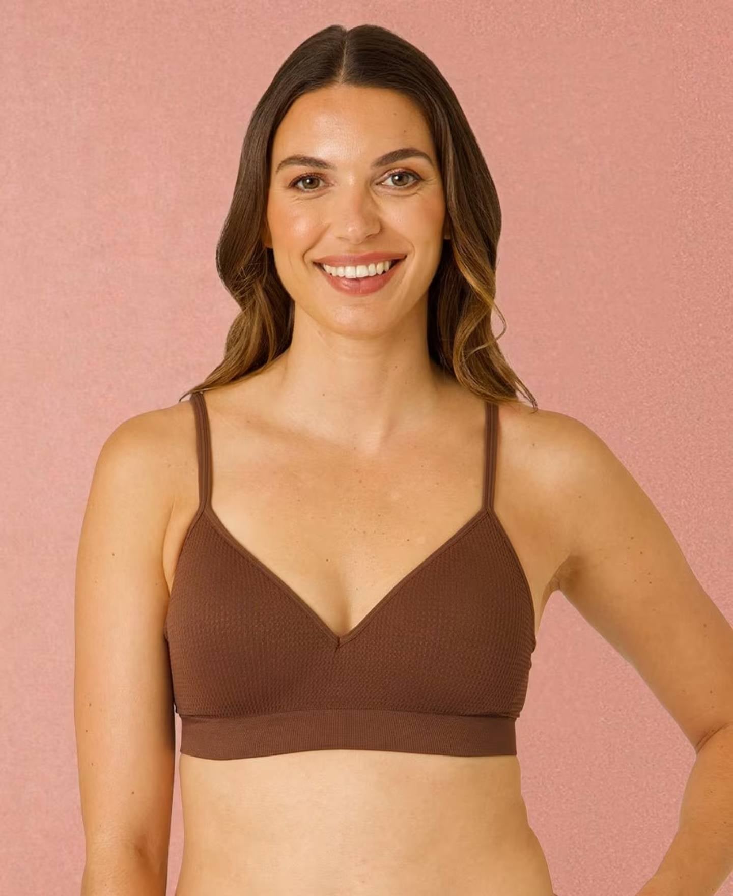 Women's Seamfree Wirefree Waffle Bra