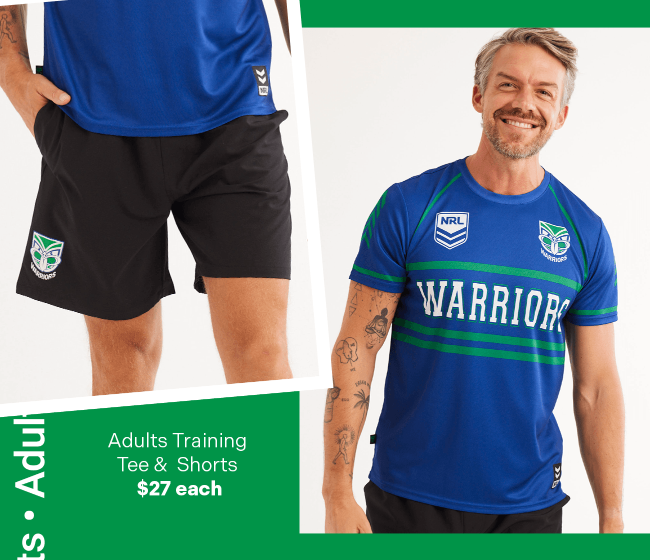 Adults NRL Warriors Supporters Gear