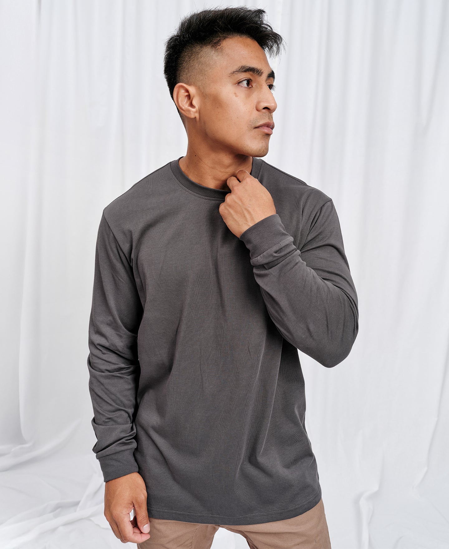 Men's Long Sleeve Heavy T-shirt