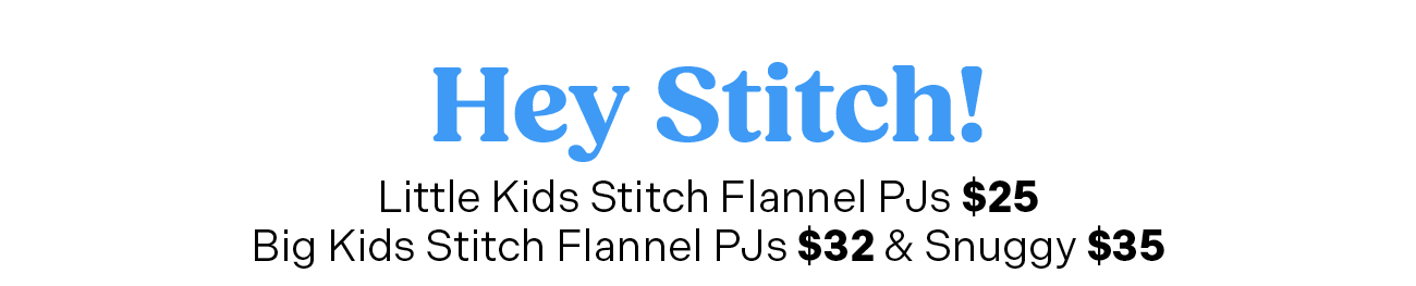 Stitch PJs & Snuggy