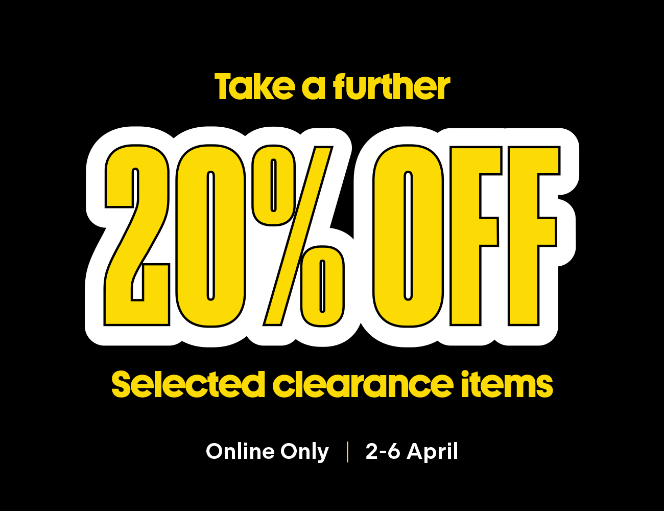 20% Off Clearance