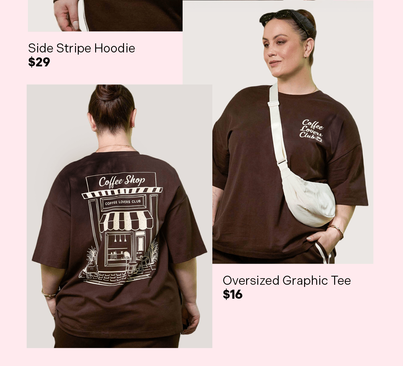 Women's Oversized Tee $16