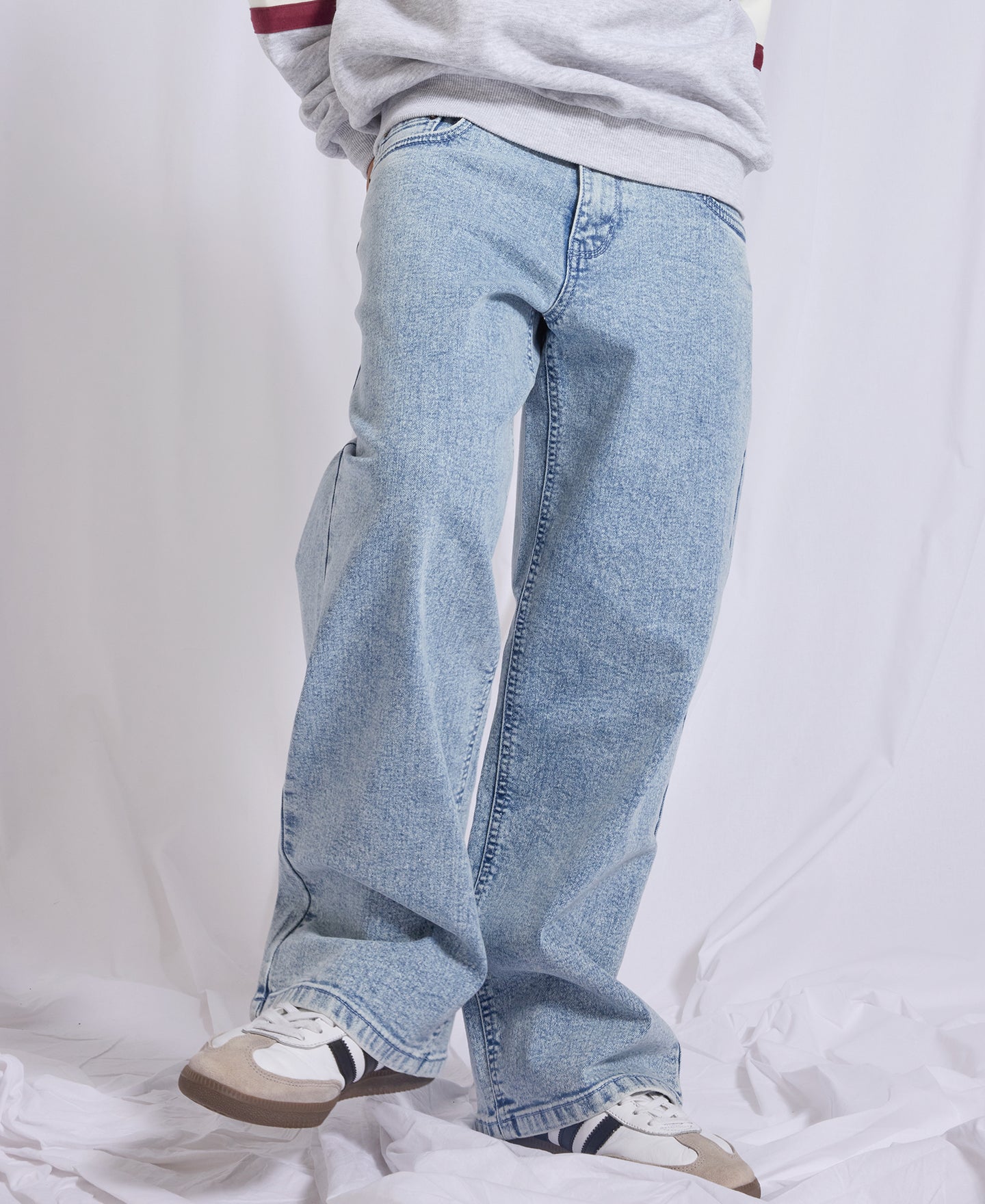 Kids' Wide Leg Relaxed Denim Jean