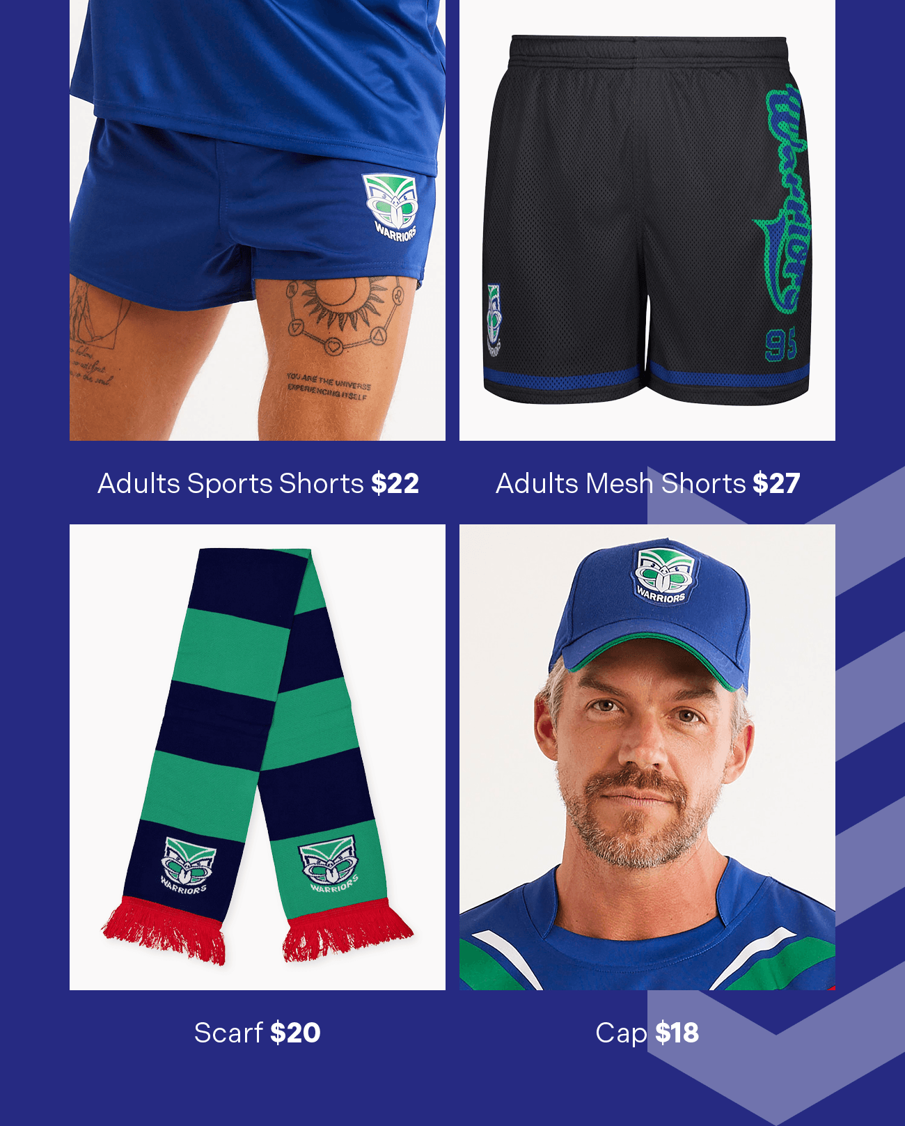 Kids Warriors NRL Supporters Gear