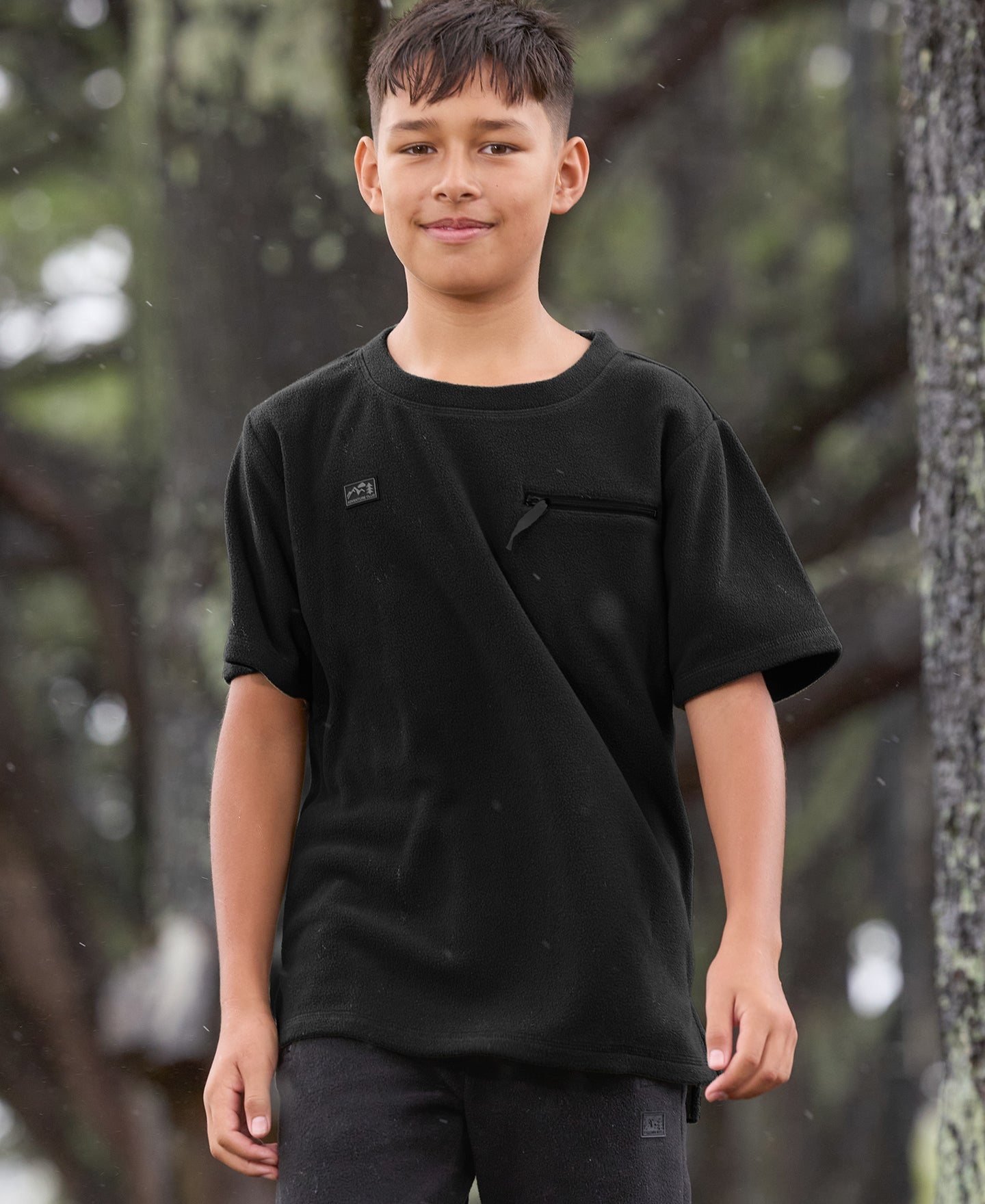 Kids' Adventure Fleece Plain Zip Tee