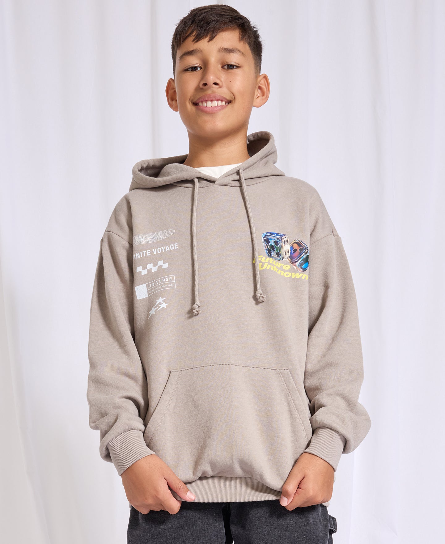 Kids' Graphic Front and Back Print Hoodie